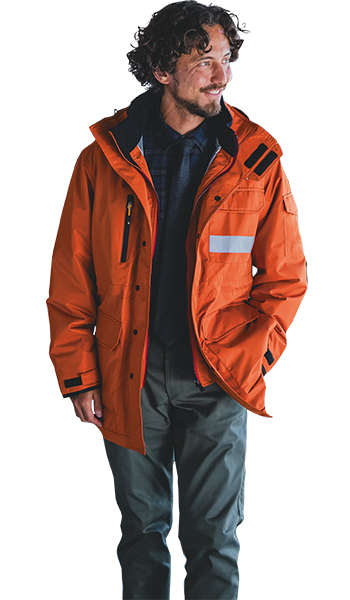 TS DESIGN 防風ストレッチ素材の作業ブルゾン