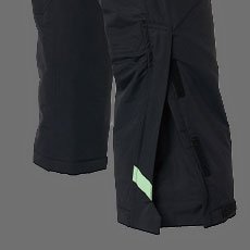 裾ファスナー(マチ付)、裾アジャスター(マジックテープ)