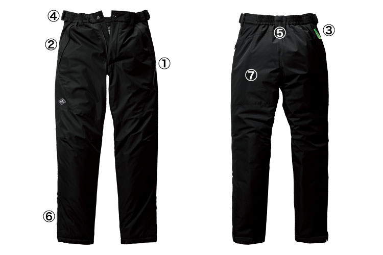 バートル 防水防水防寒パンツ7622