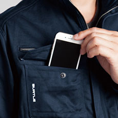 スマートフォン収納ループ(右)