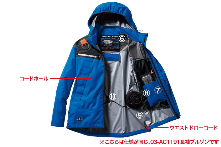 【二枚組】バートル　AC1196　エアークラフト半袖空調服服のみ バートルエアークラフト半袖 AC1196 服のみ｜ナックルオンライン