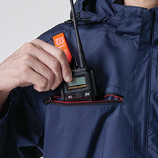 レベルブック・トランシーバー収納ファスナーポケット