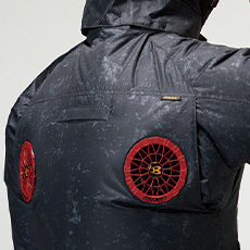 両脇ハイバックファン、ランヤード取り付け口