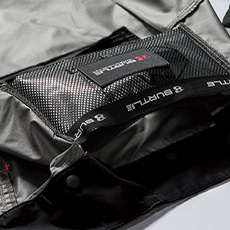 通気エアダクトポケット(保冷剤収納が可能)、襟ダイレクトエアー