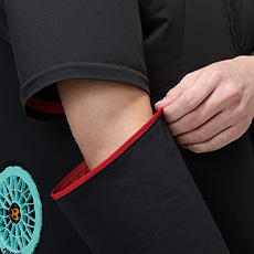 袖2wayファスナー仕様