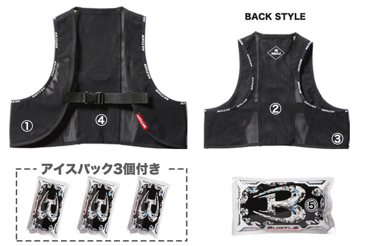 03-AC350S フリーザーベスト 詳細
