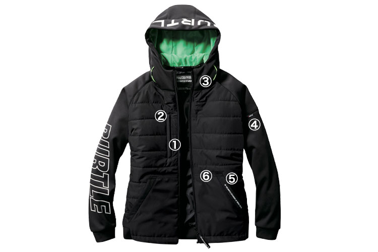 バートル 防風フーディージャケット L3210