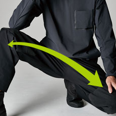 ストレッチ性と柔軟性あり