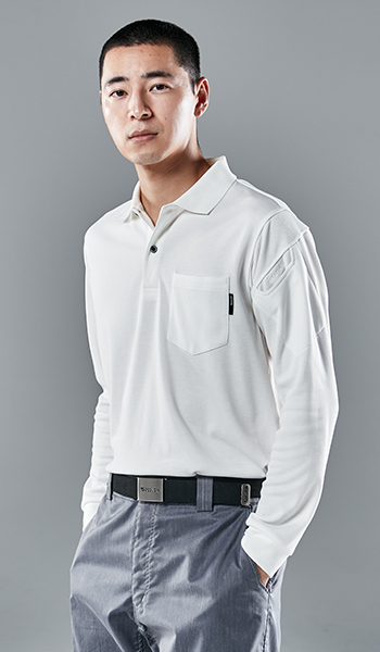 TS DESIGN TecRecycロングスリーブポロシャツ2275