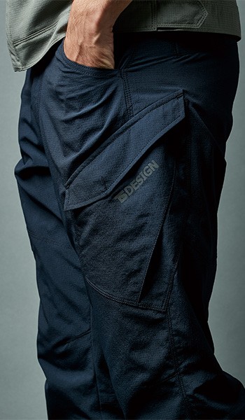 08-4604 TS4Dナイロンドッツメンズカーゴパンツ