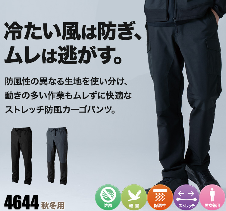 TSデザイン 4644 カーゴパンツ モデル着用画像 メイン画像