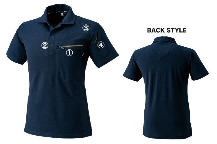 ポロシャツスタイル 青いエプロン新品 ポロシャツスタイル 青いエプロン新品 ポロシャツスタイル 青い