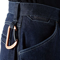 ダブルループ(カラビナ)、コインポケットに刺しゅう