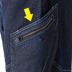 物が取り出しやすいクイックアクセスポケット