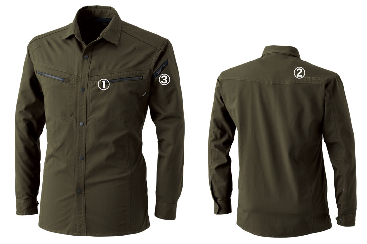 TS DESIGNのおしゃれな制電作業着の商品詳細