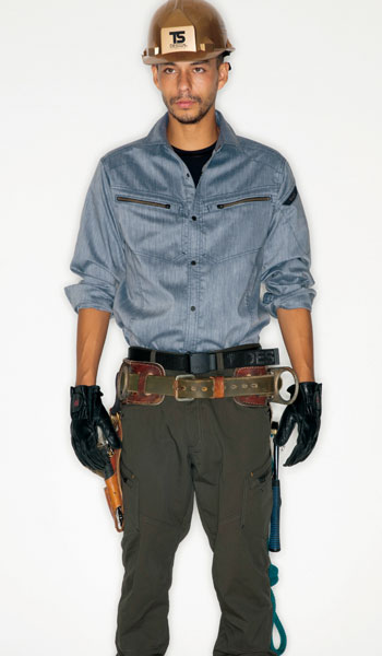 TS DESIGNの春夏用制電作業ブルゾン