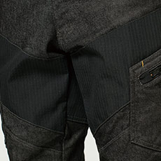 アラミドによる補強パーツで耐久性アップ