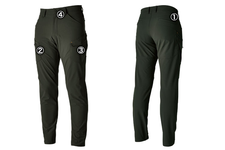 商品詳細 TS4Dエコダブルクロスメンズカーゴパンツ 5614