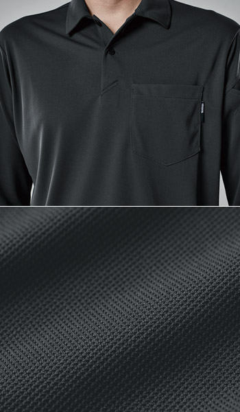 TS DESIGN ドライロングスリーブポロシャツ6075