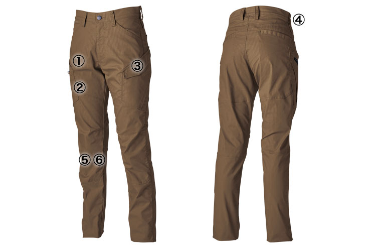 TS DESIGN ストレッチリップストップレディースカーゴ 64141