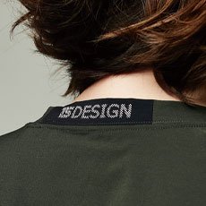 襟部分プリント