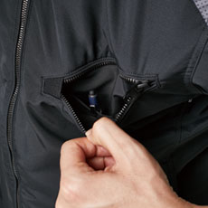 左胸ペン差し付きダブルポケット