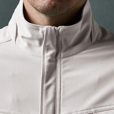 ファスナーを見せない比翼仕立て