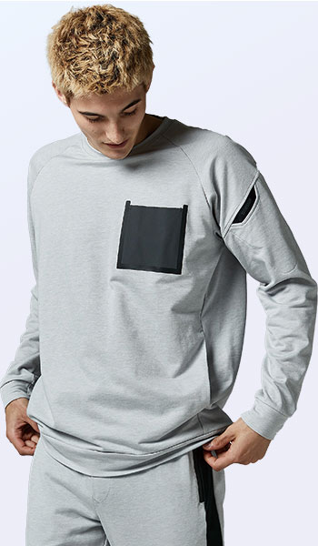 TS DESIGNの秋冬・オールシーズン作業シャツ08-8645