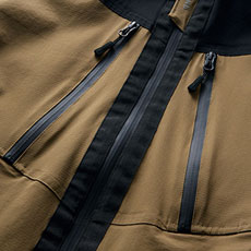 両胸止水ファスナーポケット