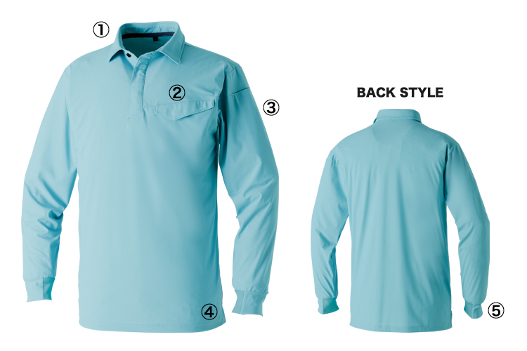 桑和 049550 長袖ポロ