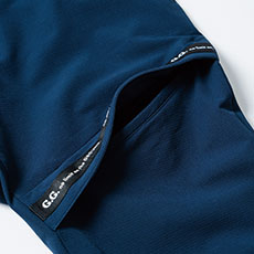 比翼フラップ付きポケット