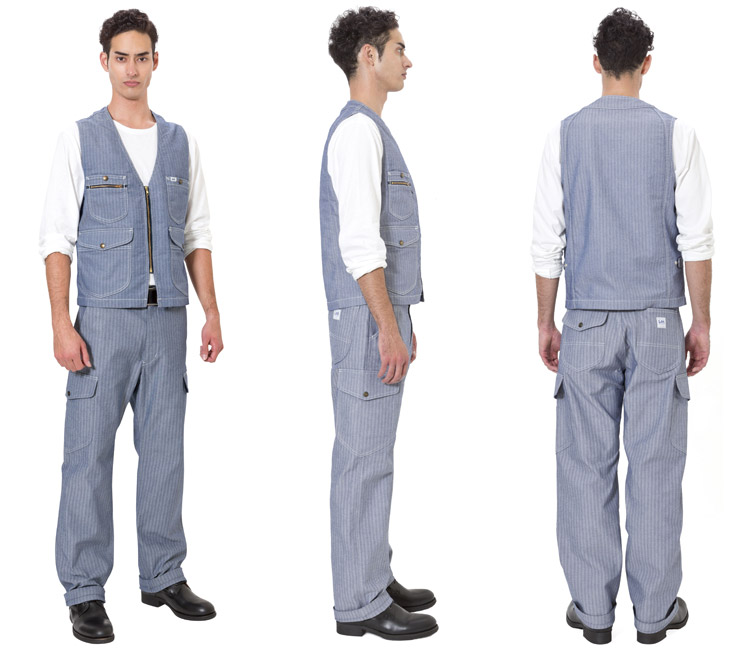 Lee WORKWEARシリーズ lwv19001 全身スタイル画像