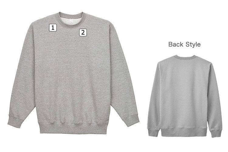 10オンスフレンチテリークルーネックトレーナー(34-ms2136) 商品詳細