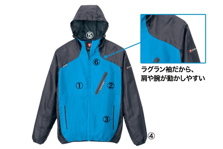 アイトス パーカーブルゾン 商品詳細