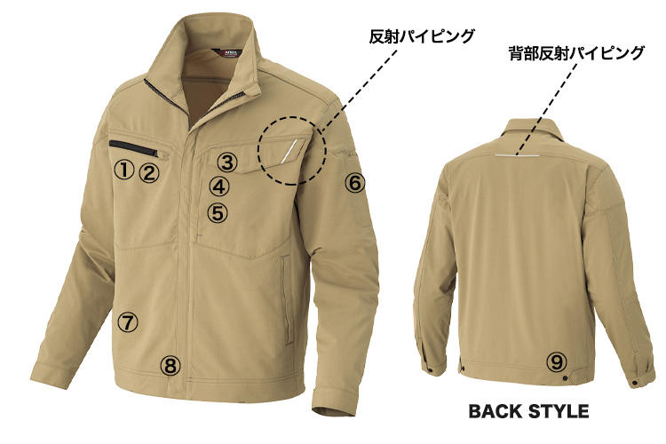 アイトス ウルトラストレッチ長袖ブルゾン 2431 商品詳細