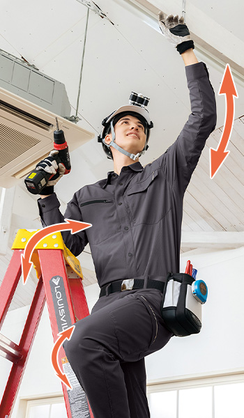 アイトス ウルトラストレッチ長袖シャツ 2435