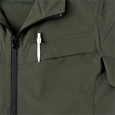 4101 軽量ストレッチ長袖ブルゾン 胸ペン差し
