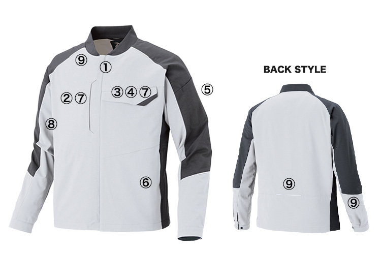 アイトス  長袖ストレッチブルゾン 4930 商品詳細