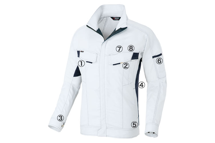 アイトス NEWムービンカット 長袖ブルゾン 5130 商品詳細