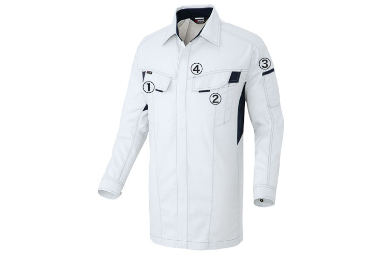 アイトス NEWムービンカット 長袖シャツ 5135 商品詳細