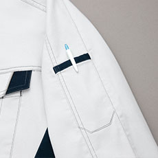 ペン差し袖ポケット