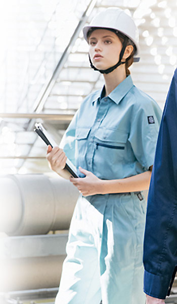 エコT/Cツイル 半袖ブルゾン 5371