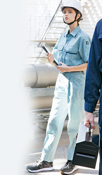 エコT/Cツイル レディースシャーリングパンツ 5373