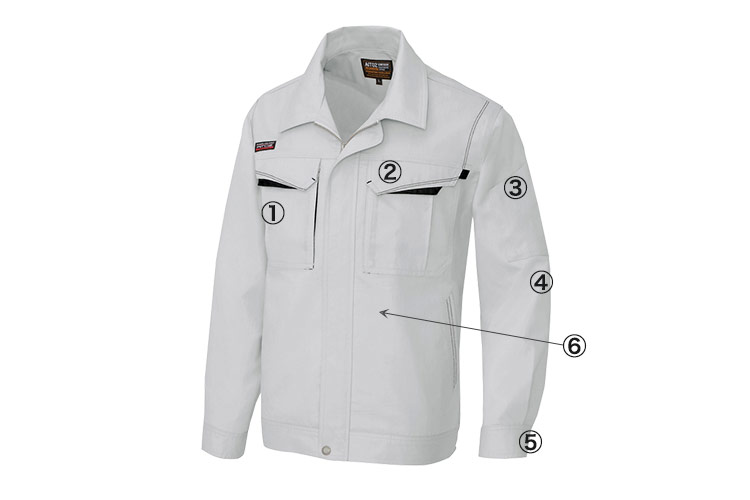 アイトス 長袖サマーブルゾン 5550 商品詳細