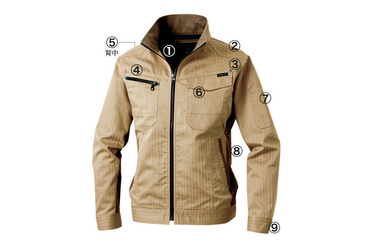 アイトス AZITO長袖ブルゾン 60601 商品詳細