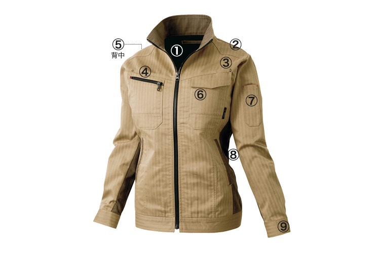 アイトス AZITO レディース長袖ブルゾン 60610 商品詳細