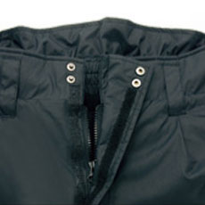 マジックテープ付き前立て二重ファスナー