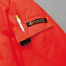 袖ペン差し付ポケット