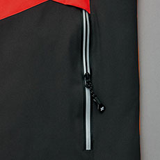 リフレクター付ファスナーポケット