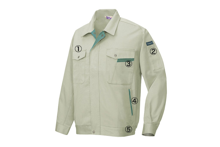 綿100%長袖ブルゾン 771 商品詳細